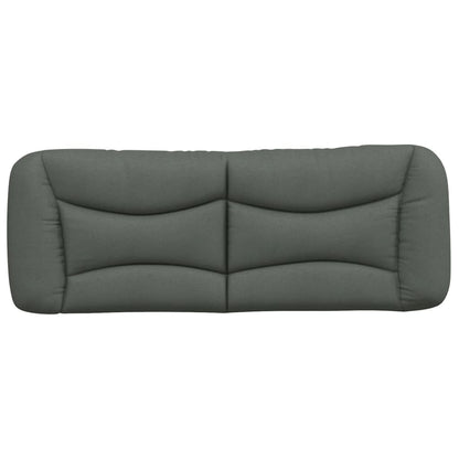 Headboard Cushion "Hvar" Dark Gray 53.9" Fabric