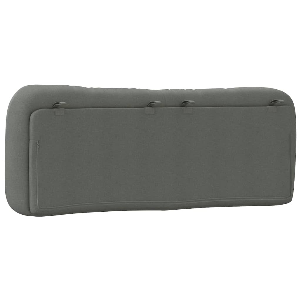 Headboard Cushion "Hvar" Dark Gray 53.9" Fabric