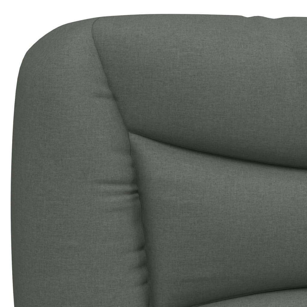 Headboard Cushion "Hvar" Dark Gray 53.9" Fabric