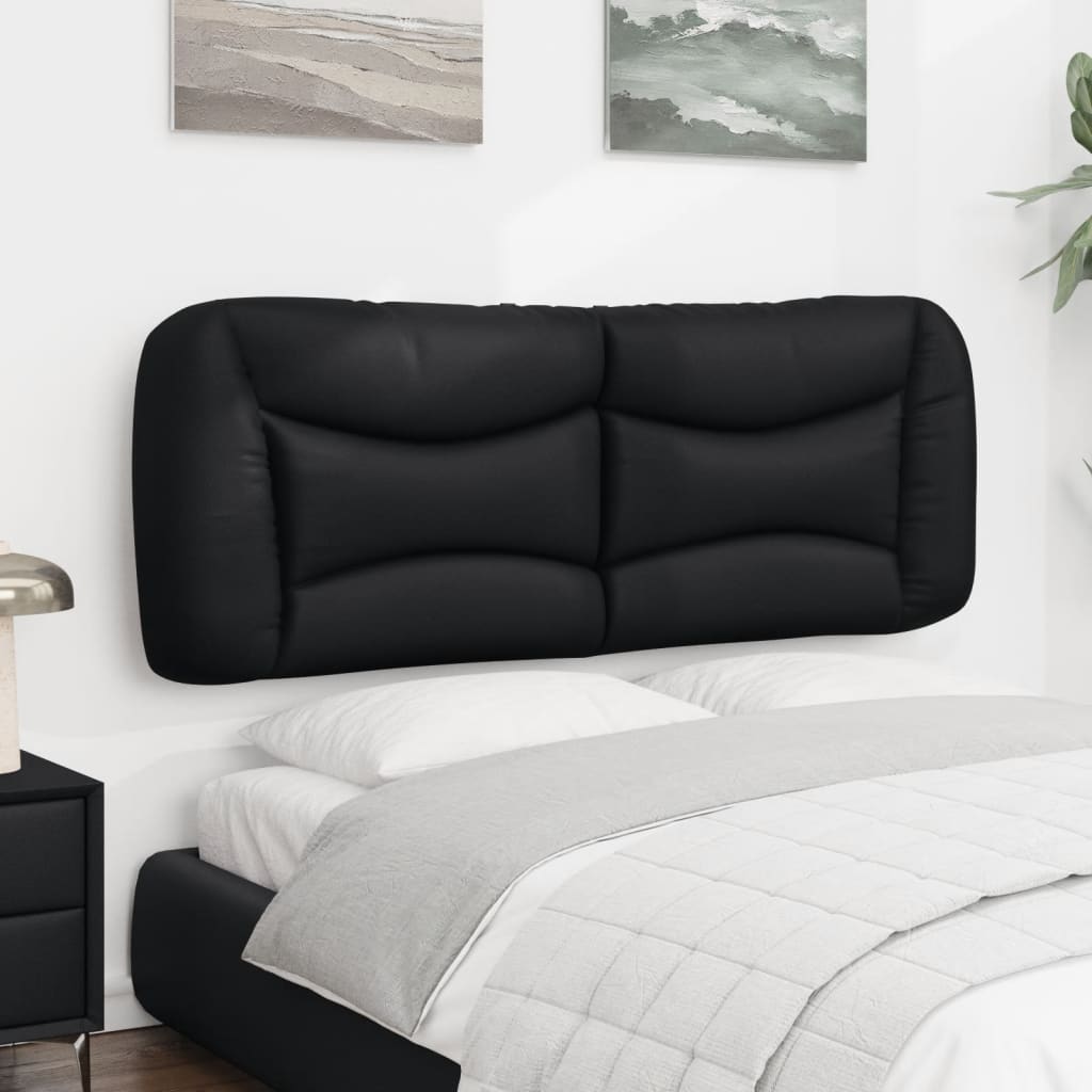 Headboard Cushion "Hvar" Black 53.9" Faux Leather