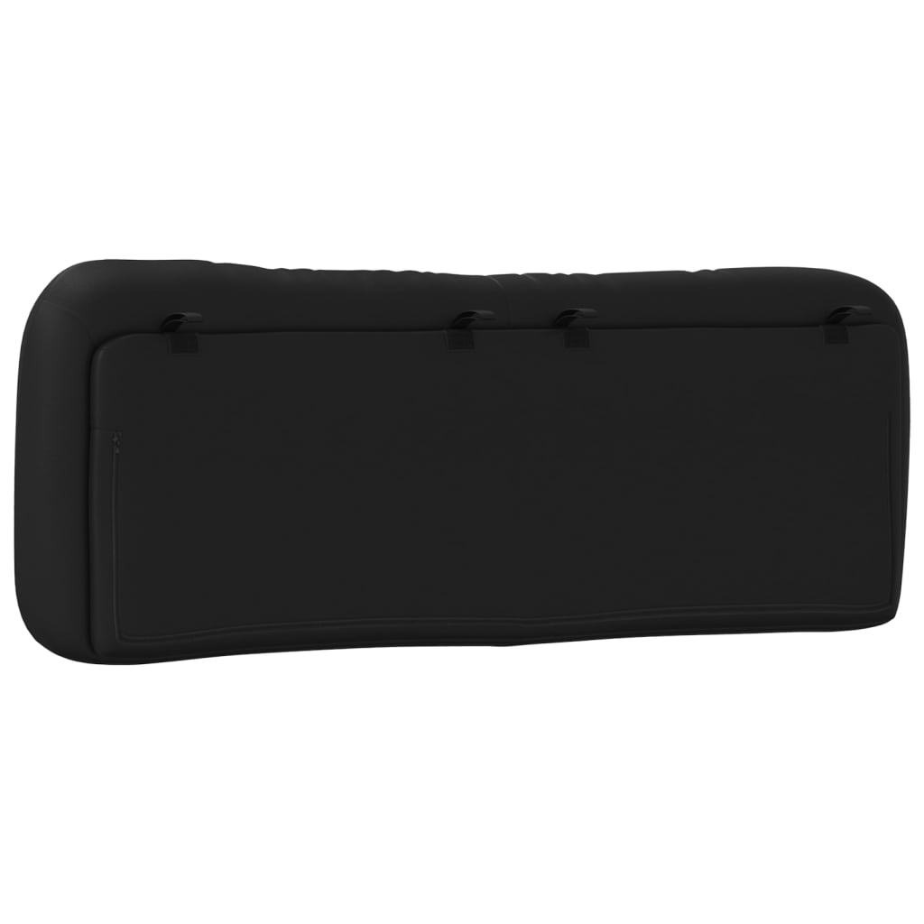 Headboard Cushion "Hvar" Black 53.9" Faux Leather