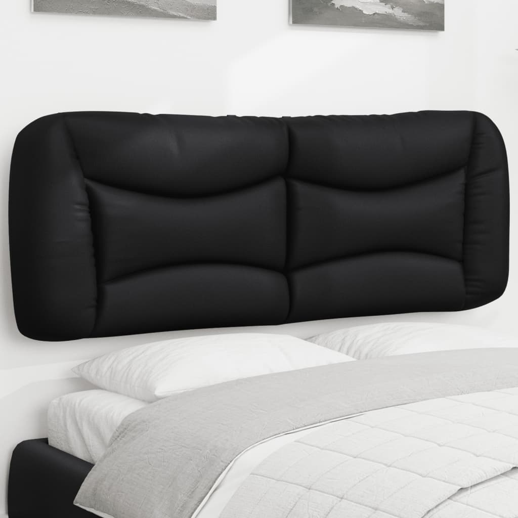 Headboard Cushion "Hvar" Black 53.9" Faux Leather