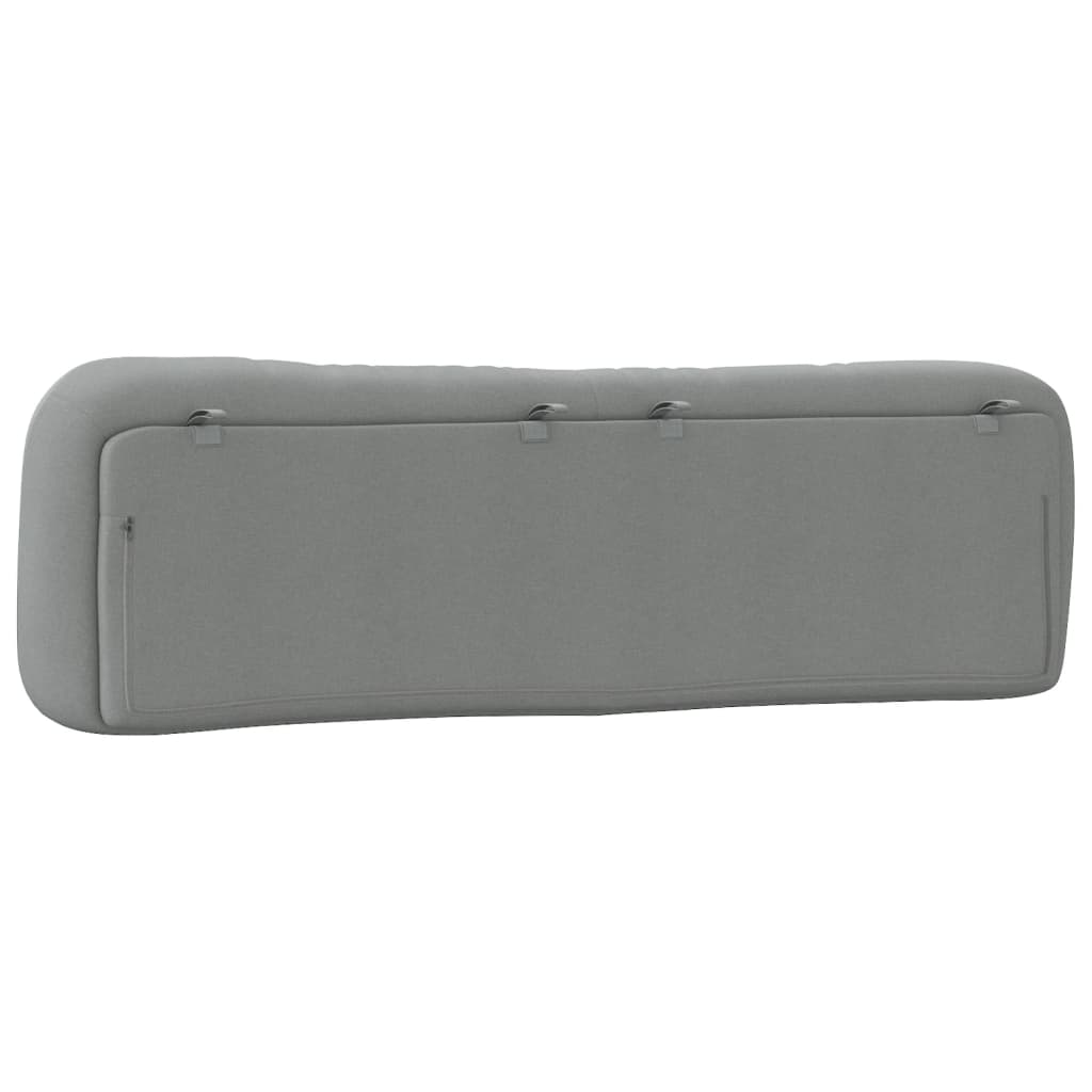 Headboard Cushion "Hvar" Light Gray 72" Fabric