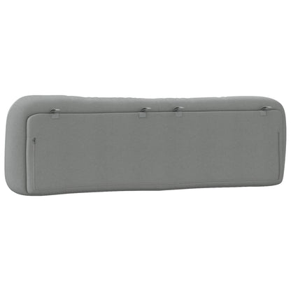 Headboard Cushion "Hvar" Light Gray 72" Fabric