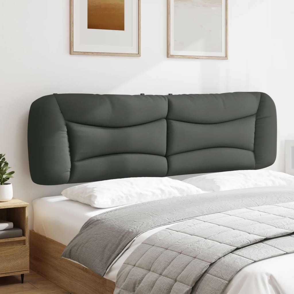 Headboard Cushion "Hvar" Dark Gray 72" Fabric