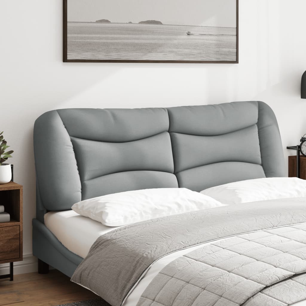 Headboard Cushion "Hvar" Light Gray 59.8" Fabric