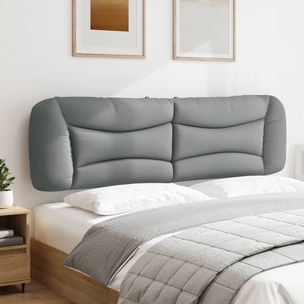 Headboard Cushion "Hvar" Light Gray 76" Fabric