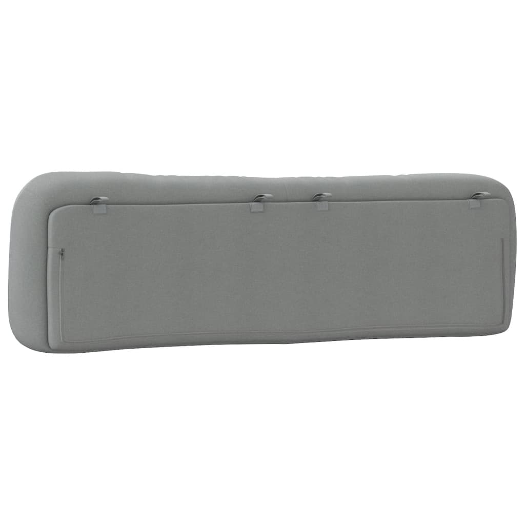 Headboard Cushion "Hvar" Light Gray 76" Fabric