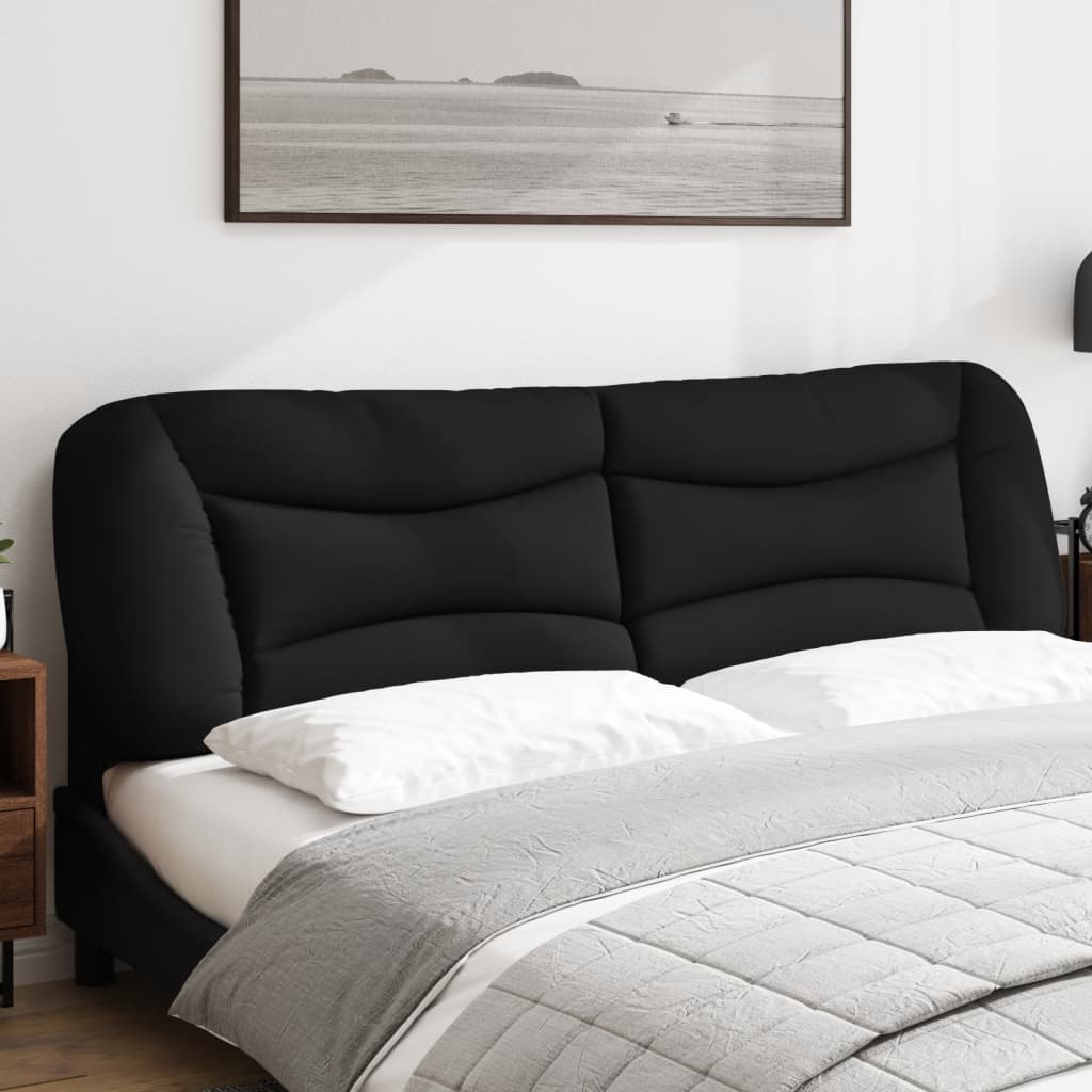 Headboard Cushion "Hvar" Black 76" Faux Leather