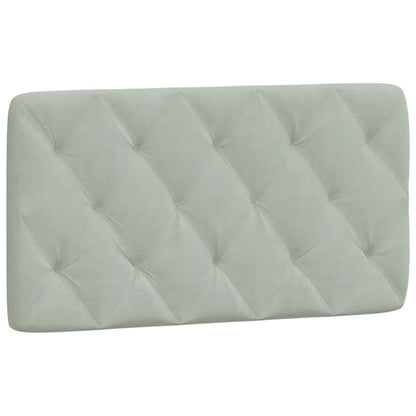 Headboard Cushion Light Gray 39.4" Velvet