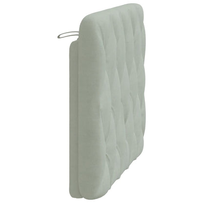 Headboard Cushion Light Gray 39.4" Velvet
