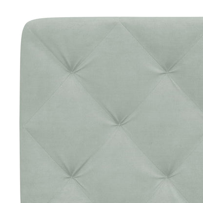 Headboard Cushion Light Gray 39.4" Velvet