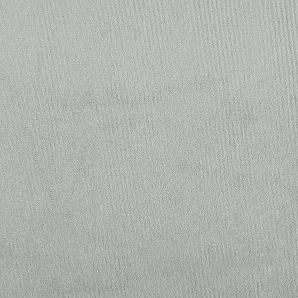 Headboard Cushion Light Gray 39.4" Velvet