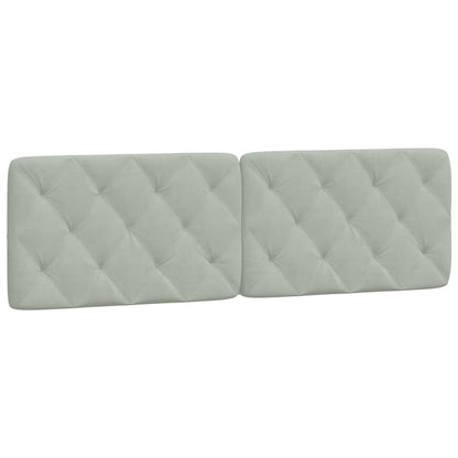 Headboard Cushion Light Gray 59.8" Velvet