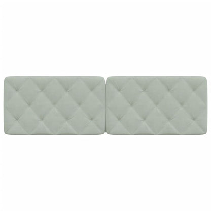 Headboard Cushion Light Gray 59.8" Velvet