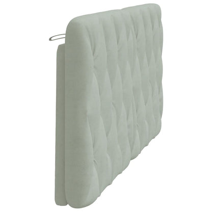 Headboard Cushion Light Gray 59.8" Velvet
