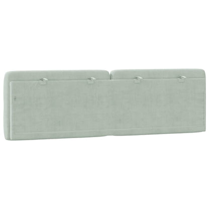 Headboard Cushion Light Gray 59.8" Velvet