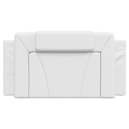 Headboard Cushion "Viana" White 39.4" Faux Leather