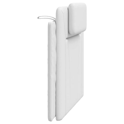 Headboard Cushion "Viana" White 39.4" Faux Leather