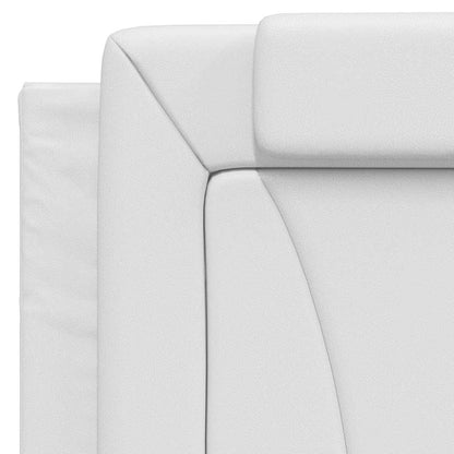Headboard Cushion "Viana" White 39.4" Faux Leather