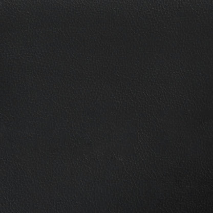 Headboard Cushion "Viana" Black and White 39.4" Faux Leather