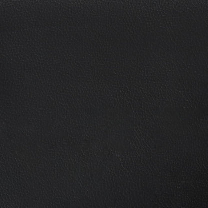 Headboard Cushion "Viana" Black and White 53.9" Faux Leather