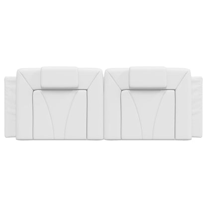 Headboard Cushion "Viana" White 59.8" Faux Leather