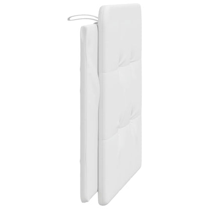 Headboard Cushion "Zadar" White 39.4" Faux Leather