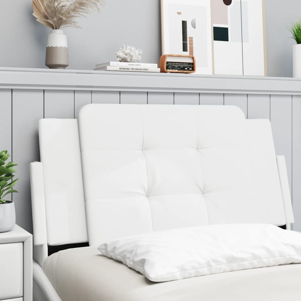 Headboard Cushion "Zadar" White 39.4" Faux Leather