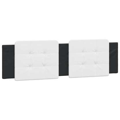 Headboard Cushion "Zadar" White and Black 72" Faux Leather