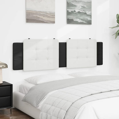 Headboard Cushion "Zadar" White and Black 72" Faux Leather