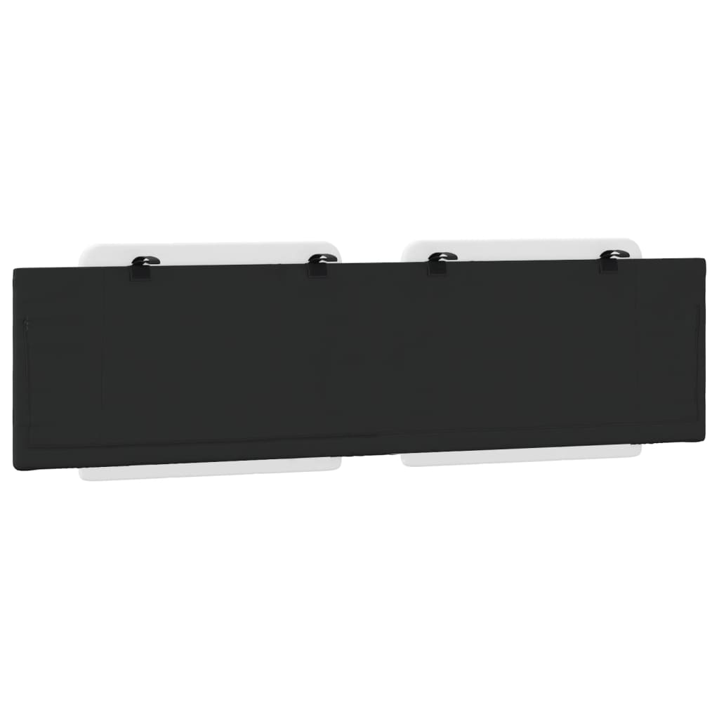 Headboard Cushion "Zadar" White and Black 72" Faux Leather
