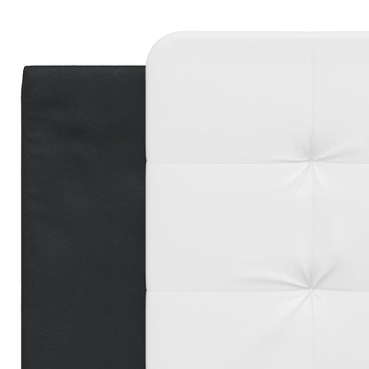 Headboard Cushion "Zadar" White and Black 72" Faux Leather