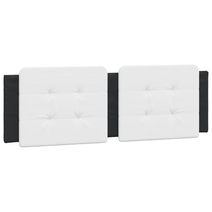 Headboard Cushion "Zadar" White and Black 59.8" Faux Leather