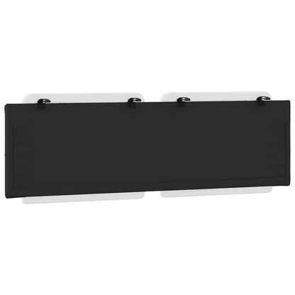 Headboard Cushion "Zadar" White and Black 59.8" Faux Leather