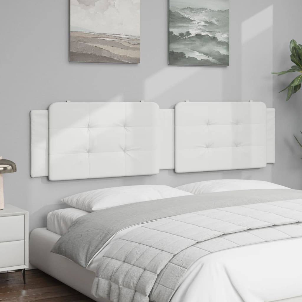 Headboard Cushion "Zadar" White 76" Faux Leather