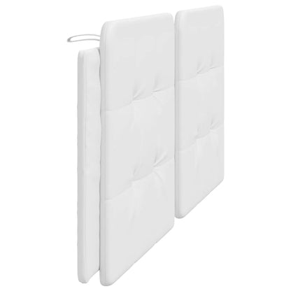 Headboard Cushion "Zadar" White 76" Faux Leather