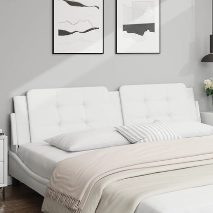 Headboard Cushion "Zadar" White 76" Faux Leather
