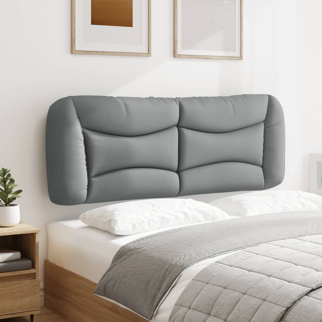 Headboard Cushion "Hvar" Light Gray 53.9" Fabric