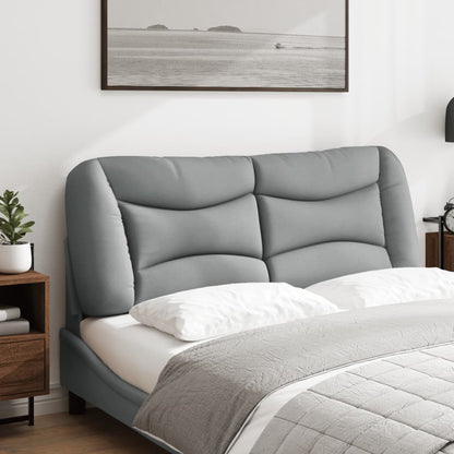 Headboard Cushion "Hvar" Light Gray 53.9" Fabric