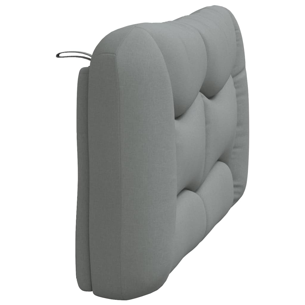 Headboard Cushion "Hvar" Light Gray 53.9" Fabric