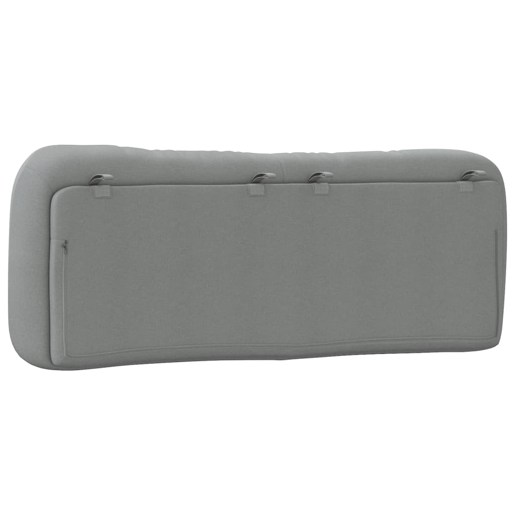 Headboard Cushion "Hvar" Light Gray 53.9" Fabric
