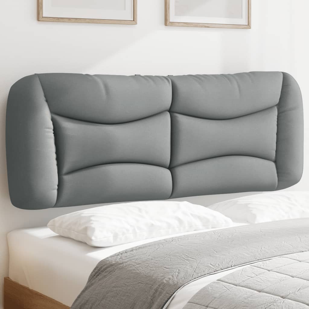 Headboard Cushion "Hvar" Light Gray 53.9" Fabric