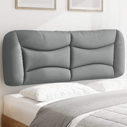 Headboard Cushion "Hvar" Light Gray 53.9" Fabric