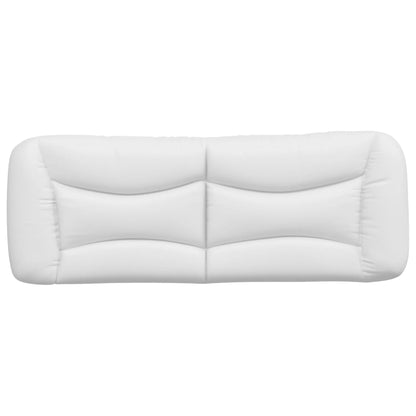 Headboard Cushion "Hvar" White 53.9" Faux Leather