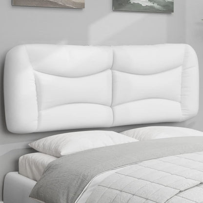 Headboard Cushion "Hvar" White 53.9" Faux Leather