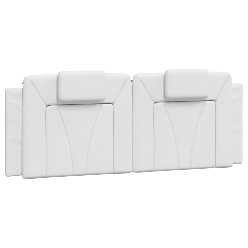 Headboard Cushion "Viana" White 53.9" Faux Leather