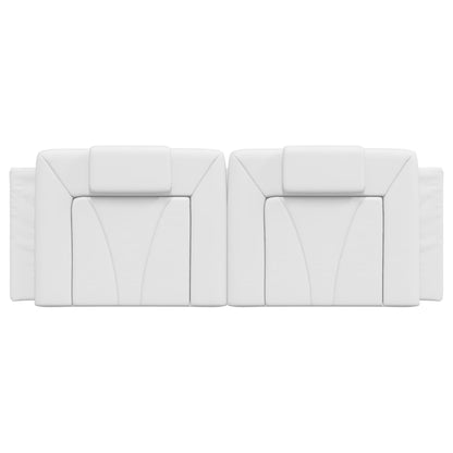 Headboard Cushion "Viana" White 53.9" Faux Leather