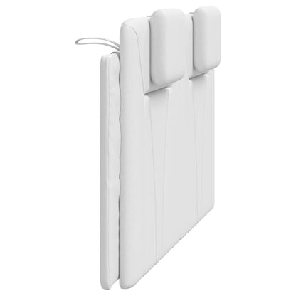 Headboard Cushion "Viana" White 53.9" Faux Leather