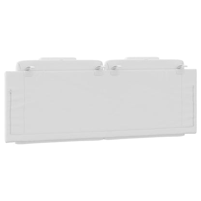 Headboard Cushion "Viana" White 53.9" Faux Leather